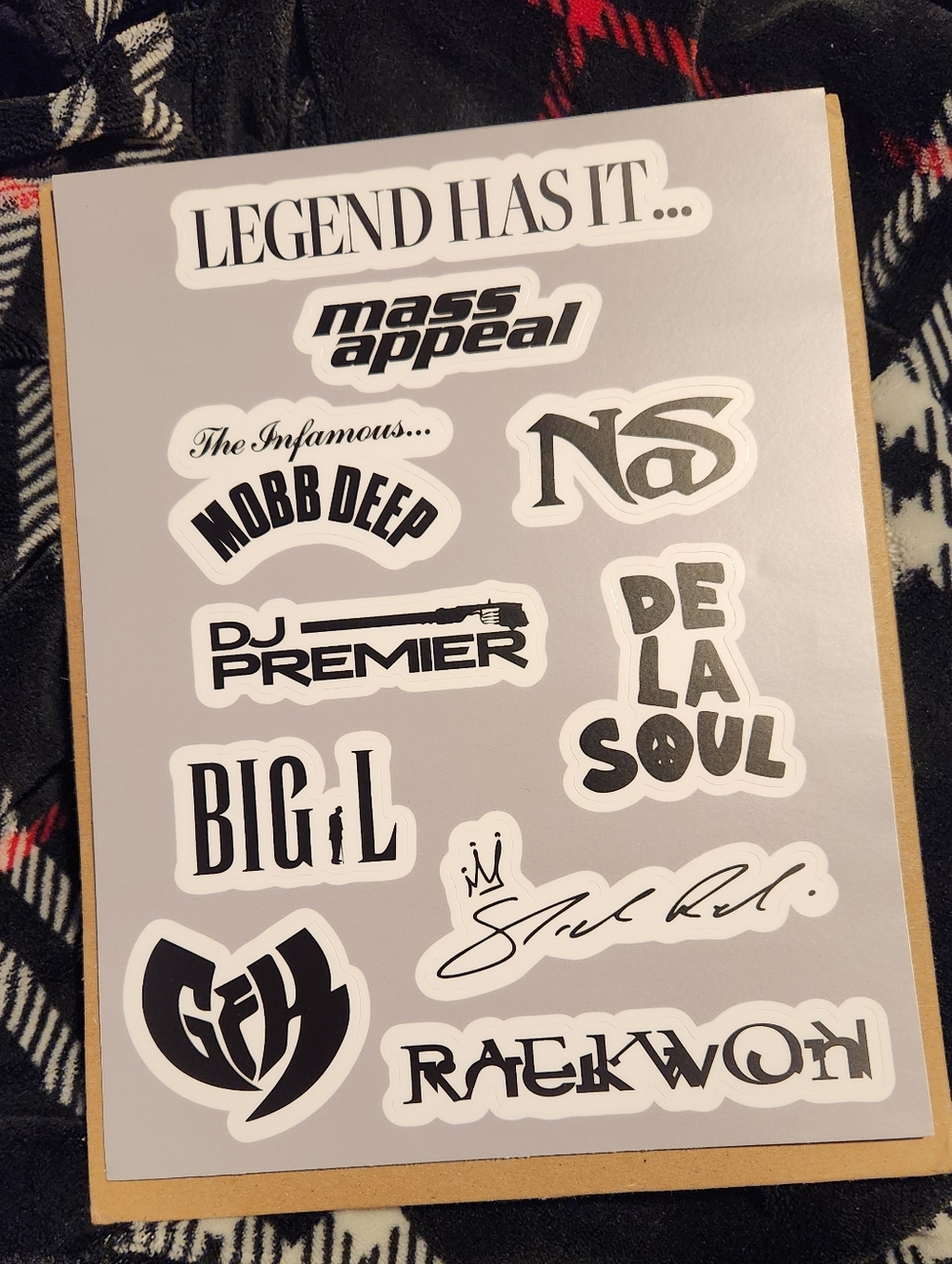 BRAND NEW HIP HOP LEGENDS STICKER SHEET FROM MASS APPEAL